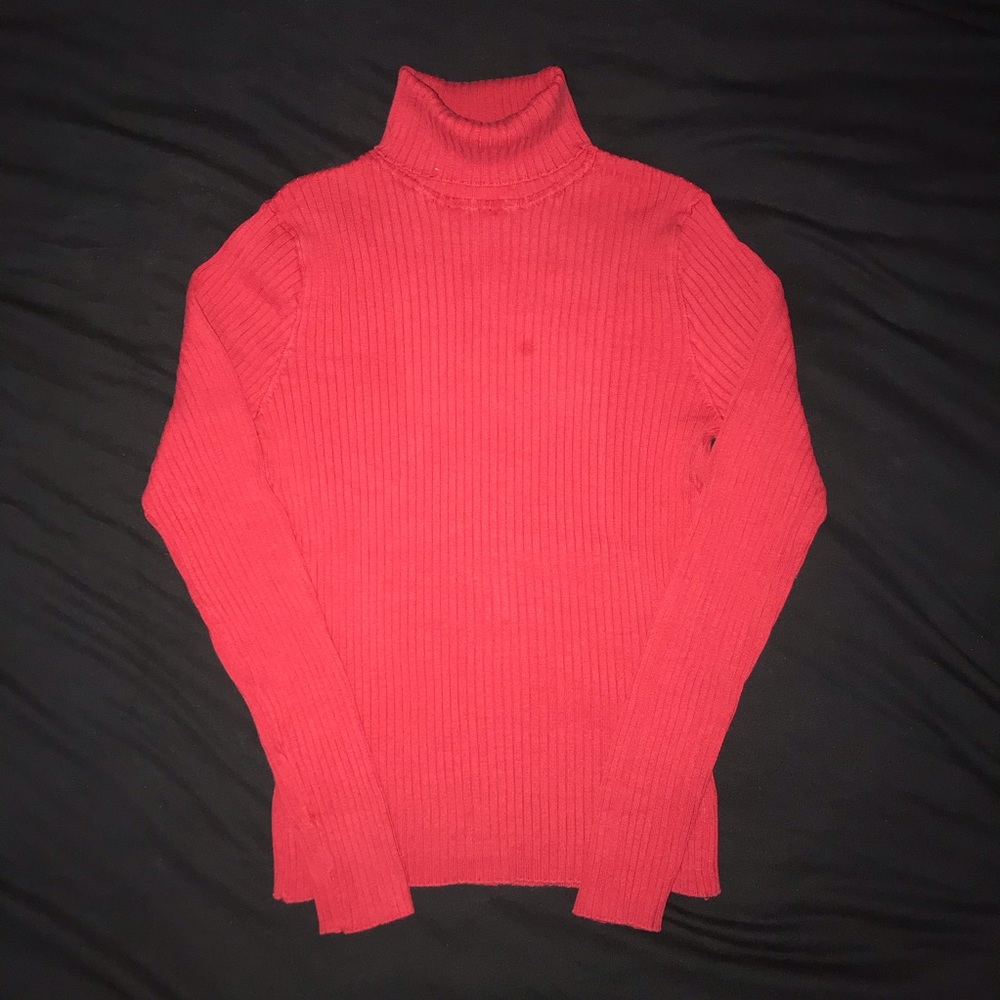 red turtleneck